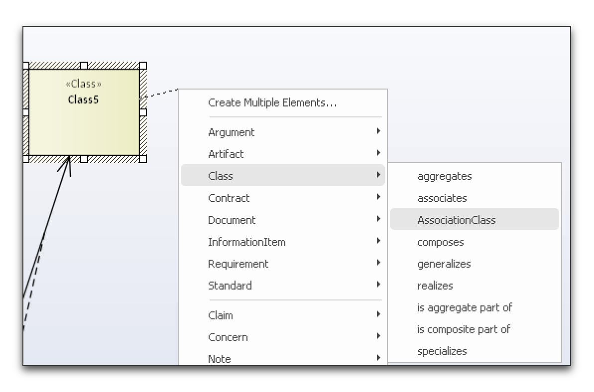 Quicklink Offers Link and Element Creation Based on the Selected Class Element